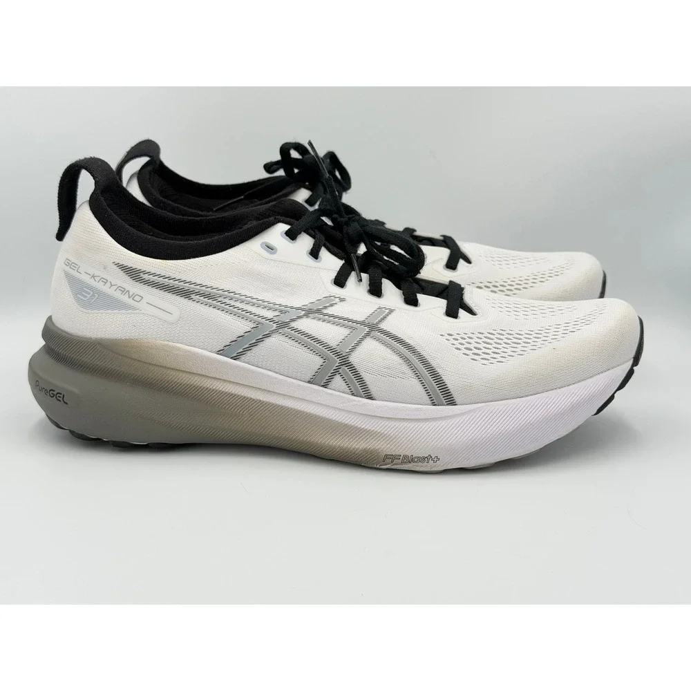 ASICS Gel-Kayano 31 Shoes Men's 11.5 White Black Running Sneakers 1011C005